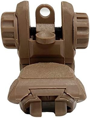 Miniatura 6 de Vista de respaldo abatible de polímero mira delantera y trasera