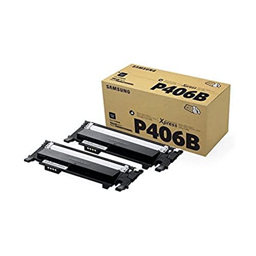 Toner noir Samsung CLT-P406B lot de 2 cartouches laser d'origine