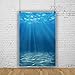 Laeacco Underwater World Background 5x7ft Photography Background Undersea Sunlight Deep Blue Water Sun Ray Backdrop Seabed Children Birthday Home Decoration Party Kid Boy Newborn Photo Studio Props