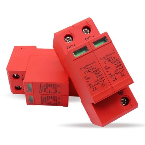 Protection d'alimentation photovoltaïque 500V avec parasurtenseur SPD 40KA 2P