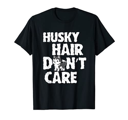 Siberian Husky Hair Negal Dog T-Shirt, Black