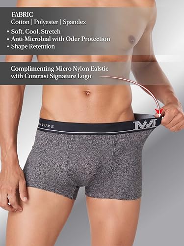 Image of Macroman M-Series MW Signature Collection By Rohit Bal Premium Cotton Polyester Spandex Mens Trunks