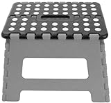 Kikkerland EZ Fold Short Step Stool, Gray