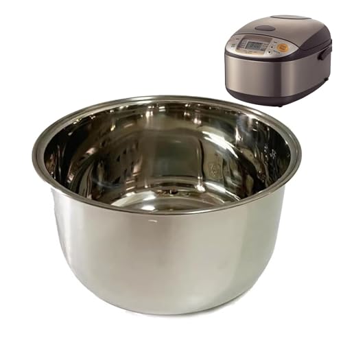304 Stainless Steel Rice Cooker Inner Bowl, Compatible For Zojirushi NS-TSC18 / NL-AAC18 (10cups) Multi-Cooker Replacement Inner Pot.Rice Cooker Accessories