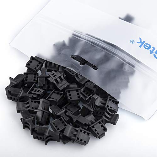 10Gtek RJ45-lock - 50 st, svart, PVC, miljöbeständig, 1 000 Mbps, 8 stift, kompatibel med router, switch, mediaomvandlare, RJ45-portskydd för nätverksutrustning