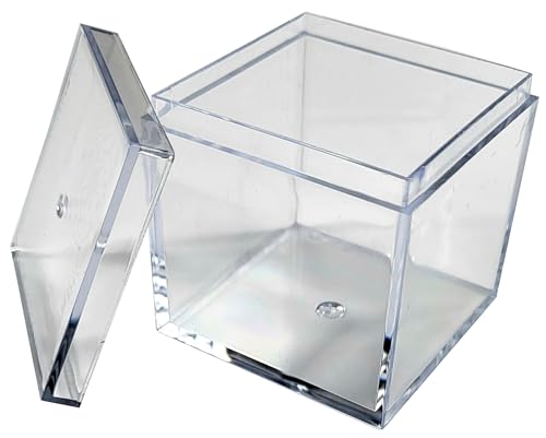 Image of 1pc Acrylic Box Tray for 1.5 inch 38.1mm Element Cubes Clear Case Periodic Table Bracket for Elements Collections Science Education Displays