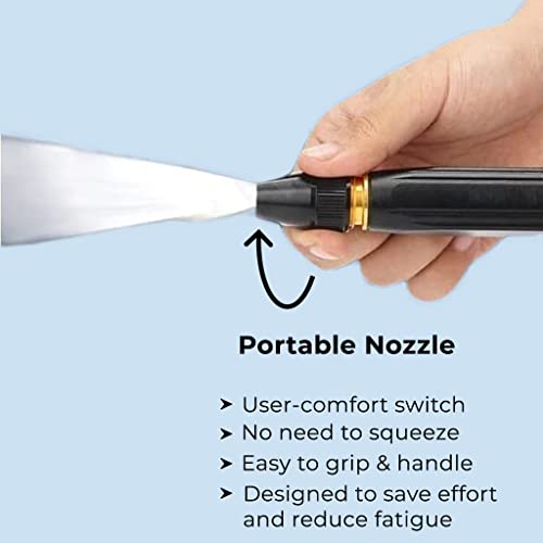 TrustBasket Plastic Water Spray Gun Nozzle for ½ inch Hose Pipe | High Pressure Nozzle Water Gun | For Gardening, Bike & Car Wash, Window Cleaning, Pet Bathing, Decks