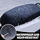 AIYVELU Universal Motorrad Sitzbezug, Wasserdicht und Sunproof, Schwarz, Thermoplastisches Polyurethan (TPU), Motorradsitzbezug