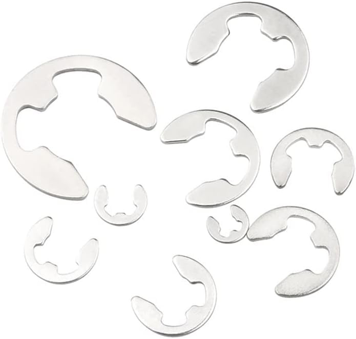 Pierścienie osadcze zewnętrzne, pierścienie E, 20/50/100 szt., pierścień osadczy 2 mm do 12, zewnętrzny, stal nierdzewna(100pcs,M10)