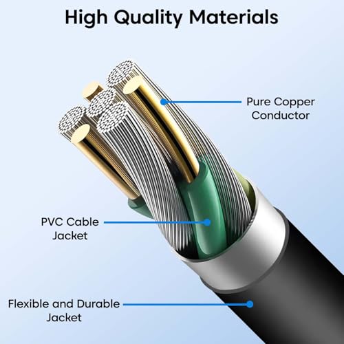 Image of Sounce Heavy Duty Insulated Laptop Power Cable Compatible with HP Dell Lenovo ASUS 250V AC Universal 3 Pin Adapter with Male to Female Connector 1 Meter 3.3 Feet Safe Durable Power Cord (Black)