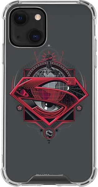 Skinit Clear Phone Case Compatible with iPhone 13 - Officially Licensed DC Comics Superman Last Son of Krypton Design