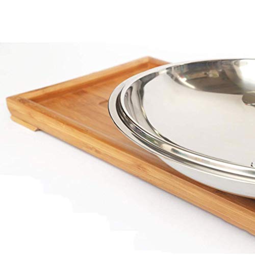 Tapa de acero inoxidable de 39cm para cubrir cualquier olla redonda grande 6