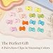 CÉLLOT 40pcs Baby Bows for Girls Mini Bow Snap Clip Baby Hair Clip Grosgrain Ribbon 1.3