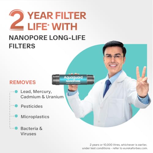Image of Aquaguard Enrich Nexen RO+UV Water Purifier | 2-Year Warranty | Active Copper & Alkaline Boost | 2-Year Filter Life Powered by Anti-Scale FIlter | Removable Drip Tray