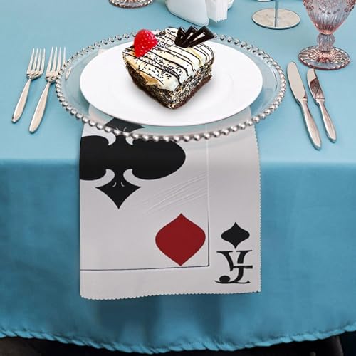 Servilletas de Tela Spades K Poker 18.7x18.7 pulgadas 6 Pzs miniatura 4