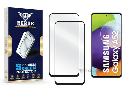 Image of Gorilla Tempered Glass Screen Protector Compatible with Samsung Galaxy A52 [Pack of 2] | Edge-to-Edge, Bubble-Free, Case Friendly, Easy Installation Kit