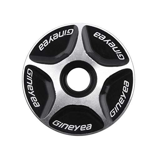 VFdthR Bike Headset Bike Headset Top Cap Cover Aluminum Threadless Bicycle Caps 28.6mm Mountain Cycling MTB Stem(28.6mm Black)