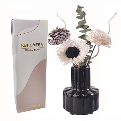 Reed diffuser con flores secas y aroma a jazmín 60ml miniatura 1