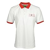 polo nike rugby inglaterra  BOSS Hugo Verde Polo de Manga Corta, de Color Blanco de la Bandera de Polo Diseño con Escudo de Inglaterra