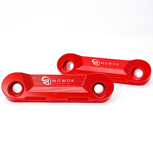 CCYYMOWOK Motorrad Aluminium Vorderachse Coper Plate ABS Dekorative Abdeckung Für Kawasaki Z900 Z 900 RS 2017-2022 2023 (Rot)
