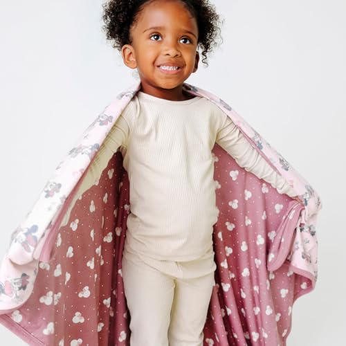 Image of Copper Pearl Jumbo 3-Layer Baby Blanket: Soft Baby Quilts for Boys and Girls | Breathable, Cozy, Toddler Blanket | Baby Quilt for Newborns | 46x46 Premium Polyester /Rayon | Minnie Mouse