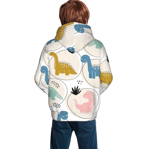 Cute Dinosaurs Kid Hoodies Boys Sweatshirts Girls Pullover with Pocket4