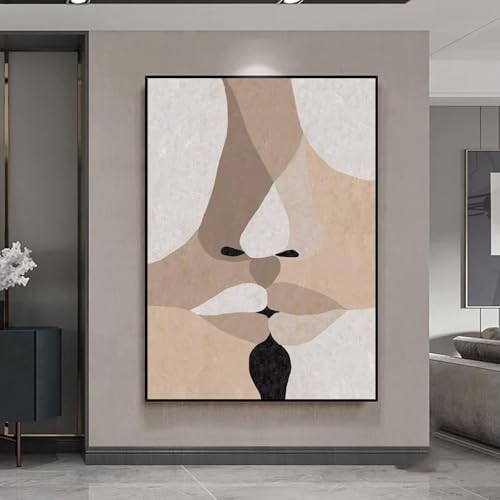 Toile décoration murale salon AEFOUU grand tableau peinture abstraite 90x133