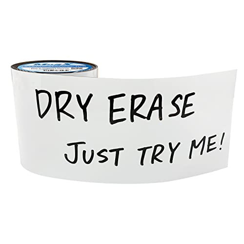 MagX Dry Erase Magnetic Strips, 3 Inch x 10 Feet, Glossy White, Dry Erase Labels, Write On and Wipe Off, Dry Erase Magnetic Tape Roll, Magnetic Whiteboard Strips (MVAD-3010)