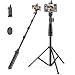 Selfie Stick Tripod, 52" Extendable Phone Camera Selfie Stick with Tripod Stand & Wireless Remote Compatible with iPhone Xs X 6 7 8/ Huawei/Samsung Galaxy S9 Note8/ Xiaomi/GoPro/Android Phones