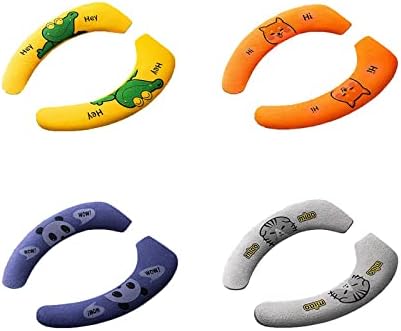 YUEMUZY 4 Pairs Toilet Seat Covers Reusable Toilet Seat Cushions Washable Toilet Warmer Pads for Universal Toilet Seat