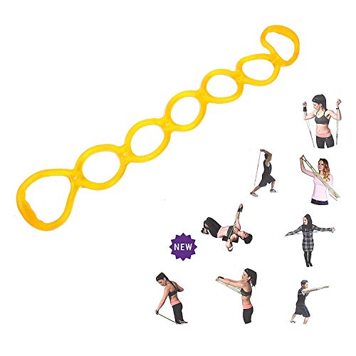 7 Ring Stretch and Resistance Exercise Band for Back, Foot, Leg, and Hand Stretcher, Arm Exerciser (01)