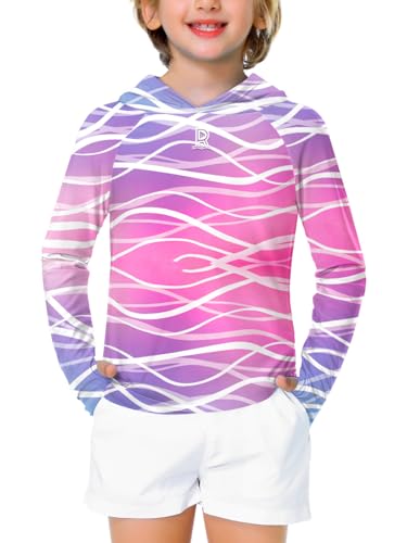 Remimi Kids Sun Shirt Rash Guard Quick Dry Sun Protection Athletic Hoodie Hiking Shirts 3-12 Years2