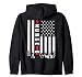 RN Registered Nurse Patriotic USA American Flag Vintage Zip Hoodie