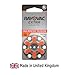 Rayovac Extra hearing aid batteries size 13. Long-lasting mercury-free zinc-air hearing aid batteries - 1.45v. (60 batteries)