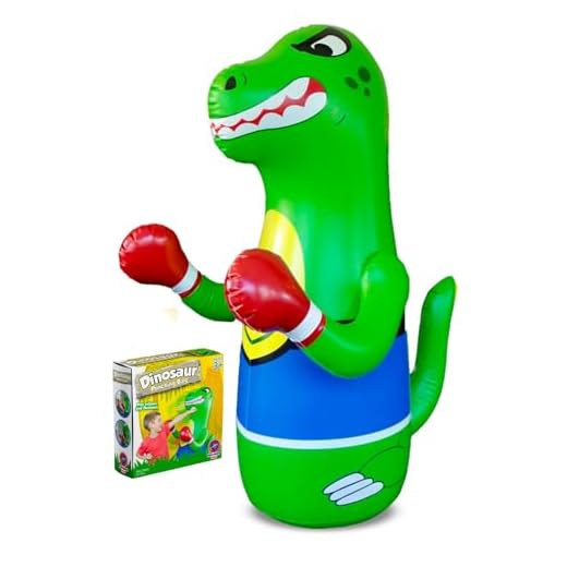 Preferred Toys - Bop Bag Inflatable Punching Dinosaur Toy with Instant Bounce Back for Kids (47" Height)