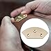 SG Store 1 Pair Brass Shoe Toe Plates with Screws 55x32.5x25.5mm for Big-headed Shoes Boots