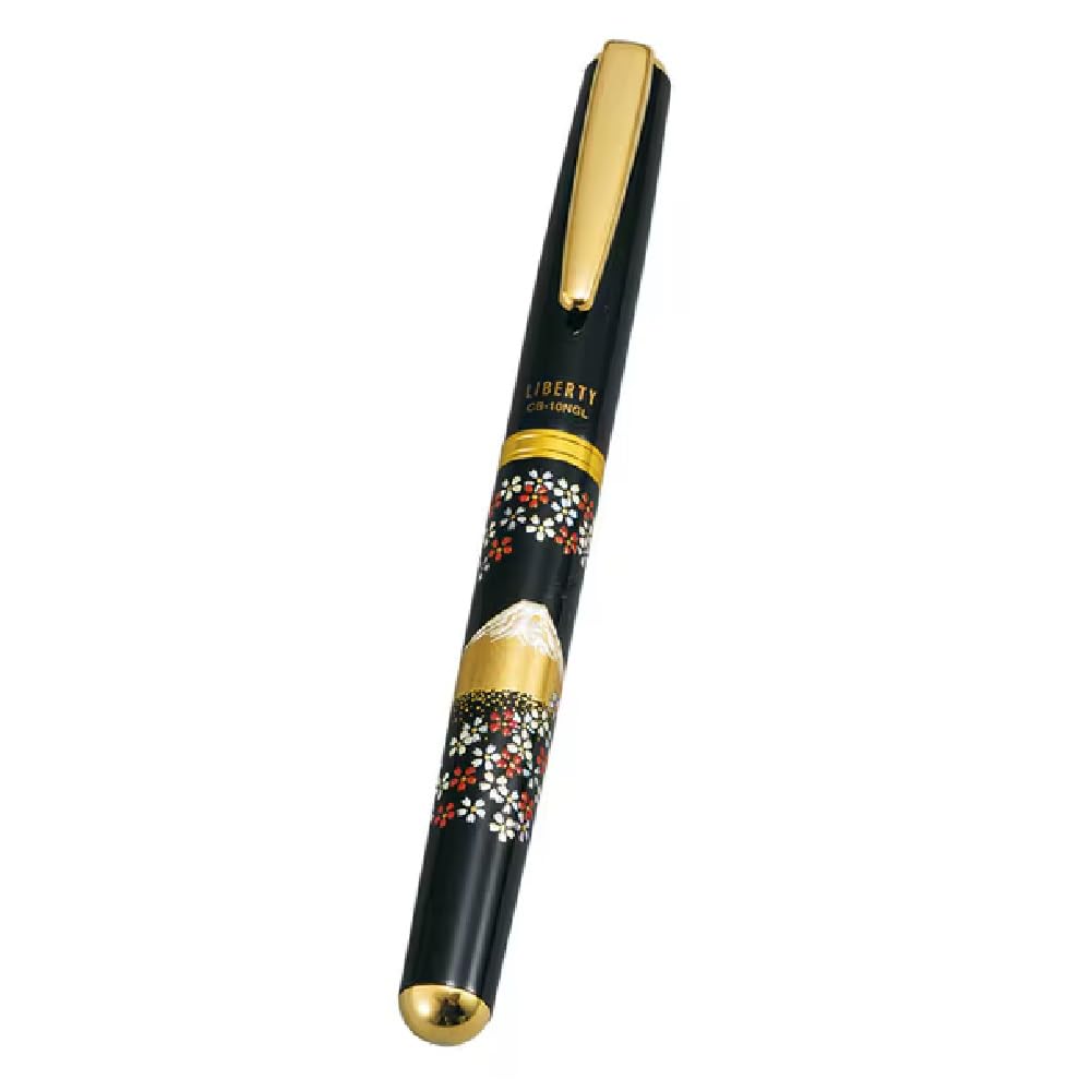 Amazon | 山中漆器 山中塗 漆芸エクセレントボールペン (黒) (富士に