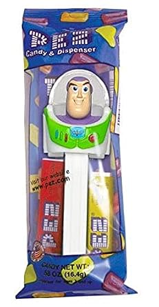 Pez Toy Story Candy Dispenser Set Woody and Buzz Lightyear Pez Dispensers with 2 Pez Candy Refills | Toy Story Candy | Toy Story Party Favors, Grab Bags