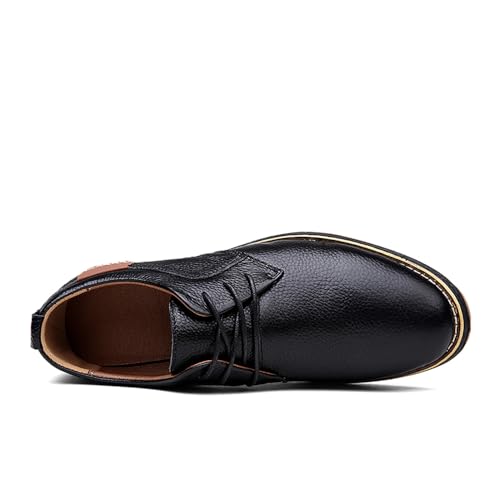 Image of Men's Dress Shoes Genuine Cow Leather Oxfords Business Casual Shoes