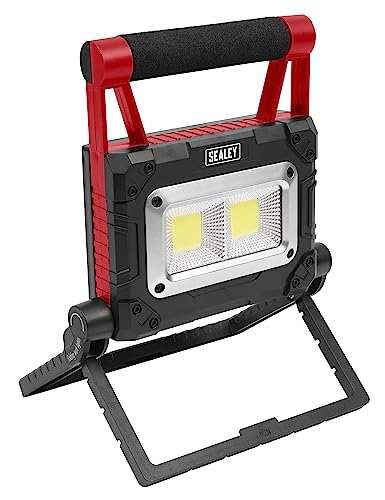 Sealey 15W COB LED Solar Powered Rechargeable Portable Floodlight - LEDFL15WS