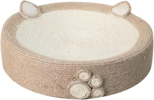 NavajoTrail 猫 ベッド 猫 爪研ぎ 爪とぎ 猫 マット 天然サイザル麻 耐久 スクラッチャー ソファー 猫挽き おもちゃ ストレス解消 家具破壊防止 つめとぎ ベッド すり鉢型 滑り止め付き 大型