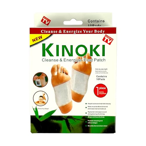Kinoki Foot Pads for Your Health Care 10 Premium Natural Foot Patches Adhesive Foot Pads for Foot Pain Relief Eliminator Unpleasant Odors of Feet Stick on Foot Pads