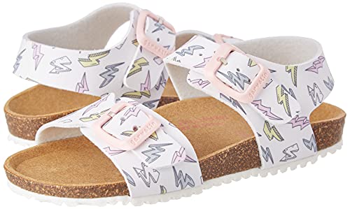 Garvalín 212437-B, Sandali Bambina, Bianco Y Rayos...