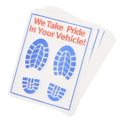 Alfombrillas de papel kraft BETOOKY de color crema para proteger el suelo del coche de la suciedad