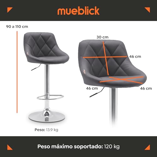 Mejores precios y opiniones de Bancos con respaldo para barra al mejor precio. 18 Imagen adicional