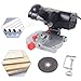 45° Miter Mini Benchtop Cut-Off Saw,Hobby Crafts Mini Cuts Wood Metal W/Clamping Tool,Adjustable Cutting Angle & 7800r/Min For Metal Wood Plastic. (Black)