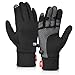 Cevapro Running Gloves Touch Screen Gloves Lightweight Winter Gloves Men Women (Black, L)