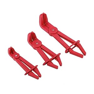 Huhushop Hose Clamp Pliers,Fuel Water Flexible Straight Jaw Hose Pinch Pliers Set (3Pcs)