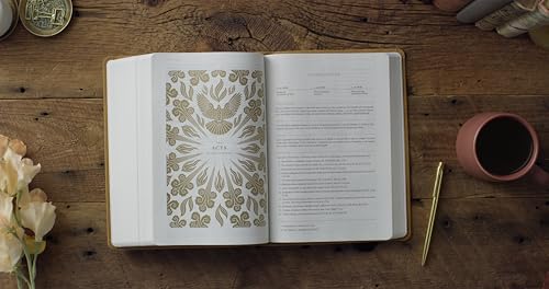 Image of ESV Women's Study Bible (TruTone, Nubuck Caramel, 1 Chronicles 16:34 Design): Holy Bible, English Standard Version