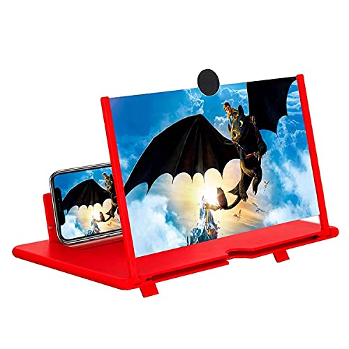 Image of 3D Screen Magnifier Amplifier, HD Amplifier Projector for Movies, Videos and Games. Foldable Phone Stand with Screen Amplifier for All Smartphones